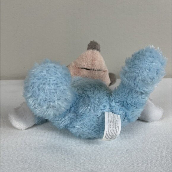 Disney Parks Baby Blue Mickey Mouse 9 in Rattle Plush Stuffed Lovie Long Pile - Picture 5 of 9
